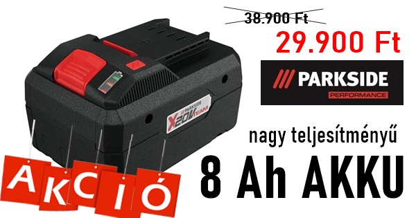 20 - PARKSIDE PAPS 208 JÓCUCCOK - Ah akkumulátor A1 Smart 8 V