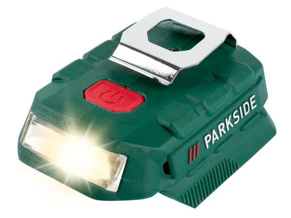 ÚJ ! PARKSIDE  akkura csatlakoztatható USB adapter LED lámpával PAA 20-Li B2
