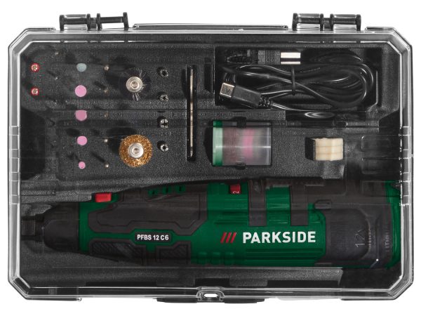 PARKSIDE Akkus finom fúrócsiszoló USB töltési lehetőséggel – PFBS12C6 BARKÁCSGÉPEK Parkside barkácsgép és szerszám webáruház