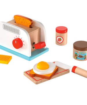 Fa játék kiegészítők a konyhába – kenyérpirító és tartozékai FA-JÁTÉKOK Parkside barkácsgép és szerszám webáruház
