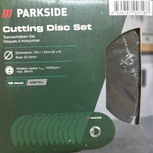 PARKSIDE 125-ös Flexhez, sarokcsiszolóhoz 12db-os vágókorong készlet fémhez