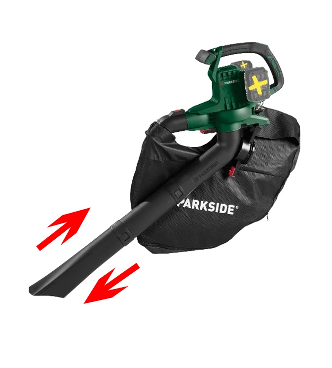 PARKSIDE Lombszívó és lombfúvó - akukkal és töltővel együtt ( 2db 4Ah akku )PLSA 40 LID3 - Image 6