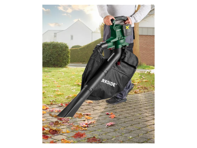 PARKSIDE Lombszívó és lombfúvó - akukkal és töltővel együtt ( 2db 4Ah akku )PLSA 40 LID3