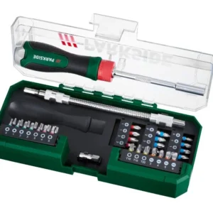 Racsnis csavarhúzó készlet, 43 darabos készlet