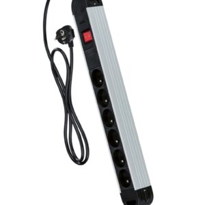 TRONIC minőségi aluminium hosszabbító, elosztó 6 utas