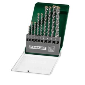 Parkside 9db-os kőzetfúró készlet (tégla, beton, stb.)